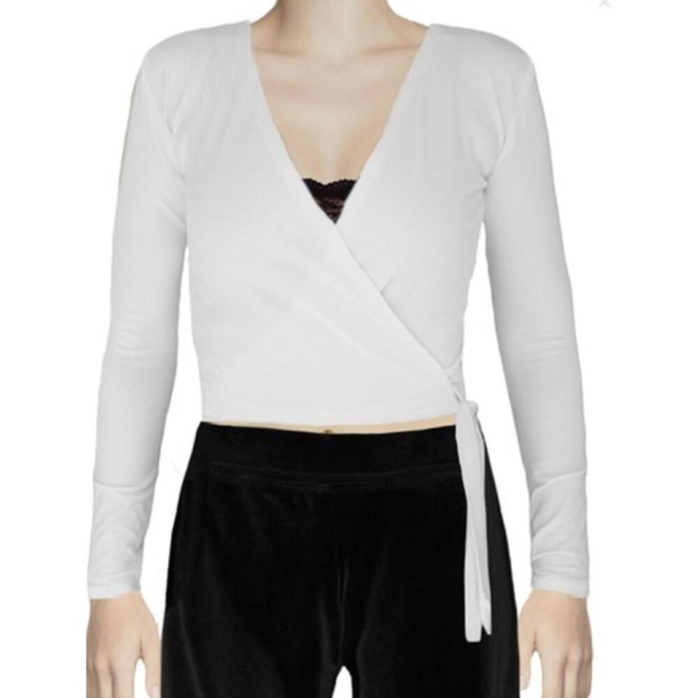 (SOLD) LA FEMME Active Wear Wrap in White (SMALL)